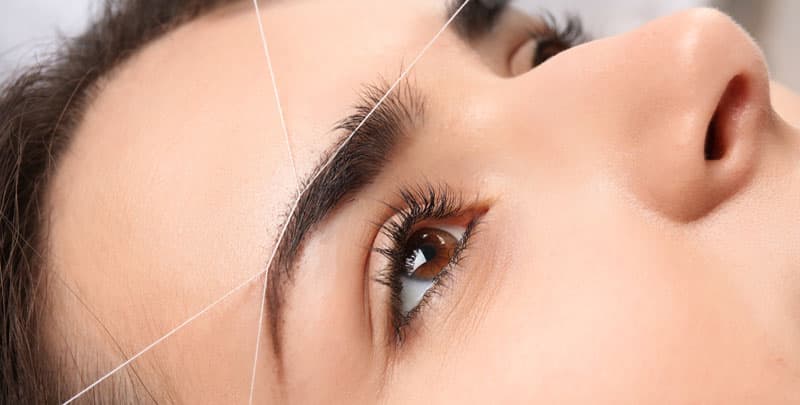 Depilación con hilo